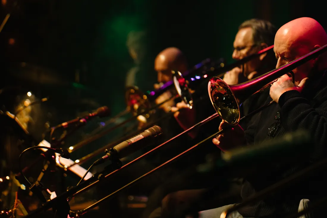 Trombonisten van de KBD Bigband